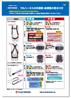 墜落制止用器具(安全帯)の新・旧規格の見分け方 | 墜落制止用器具